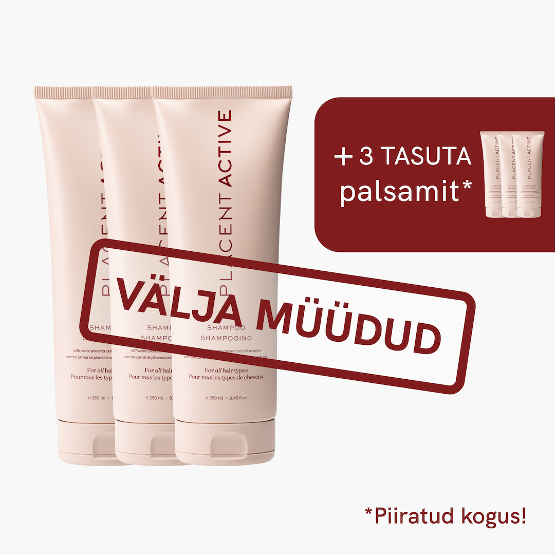 JUUKSEKASVU ŠAMPOON 3 tk