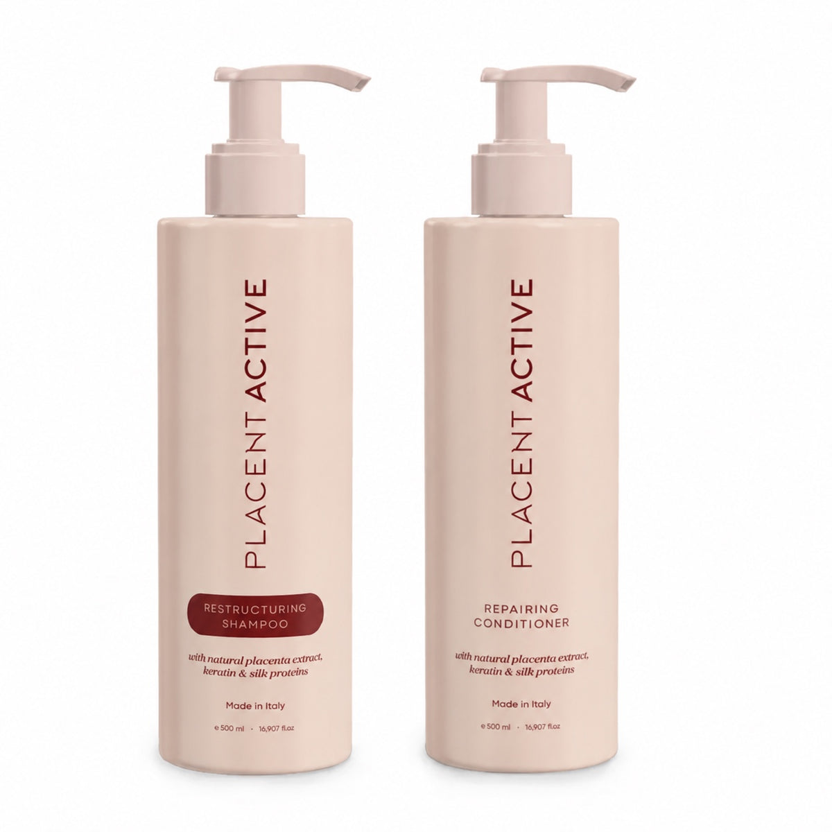 Placent Active 500 ml šampooni ja 500 ml palsami komplekt