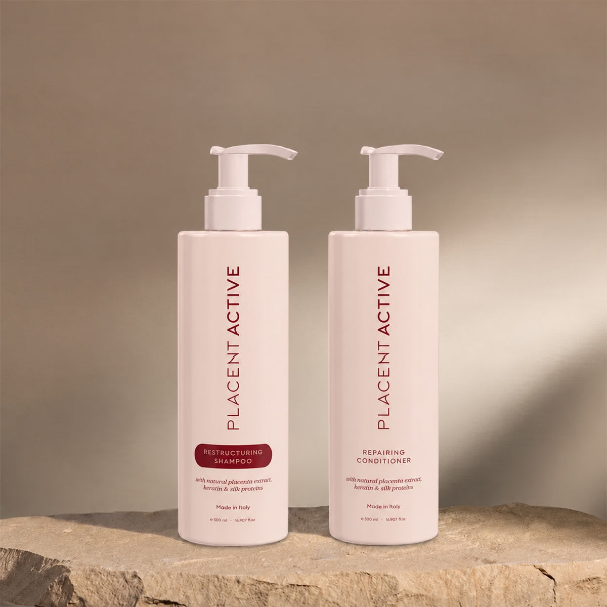 Placent Active 500 ml šampoon ja palsam kivist alusel
